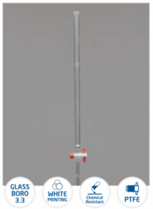 Column, Chromatography with PTFE Stopcock and Fritted Disc